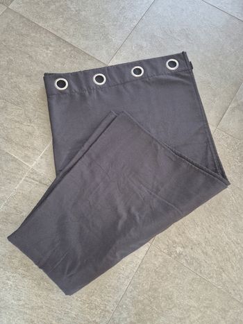 Rideau occultant thermique 140x260 noir 