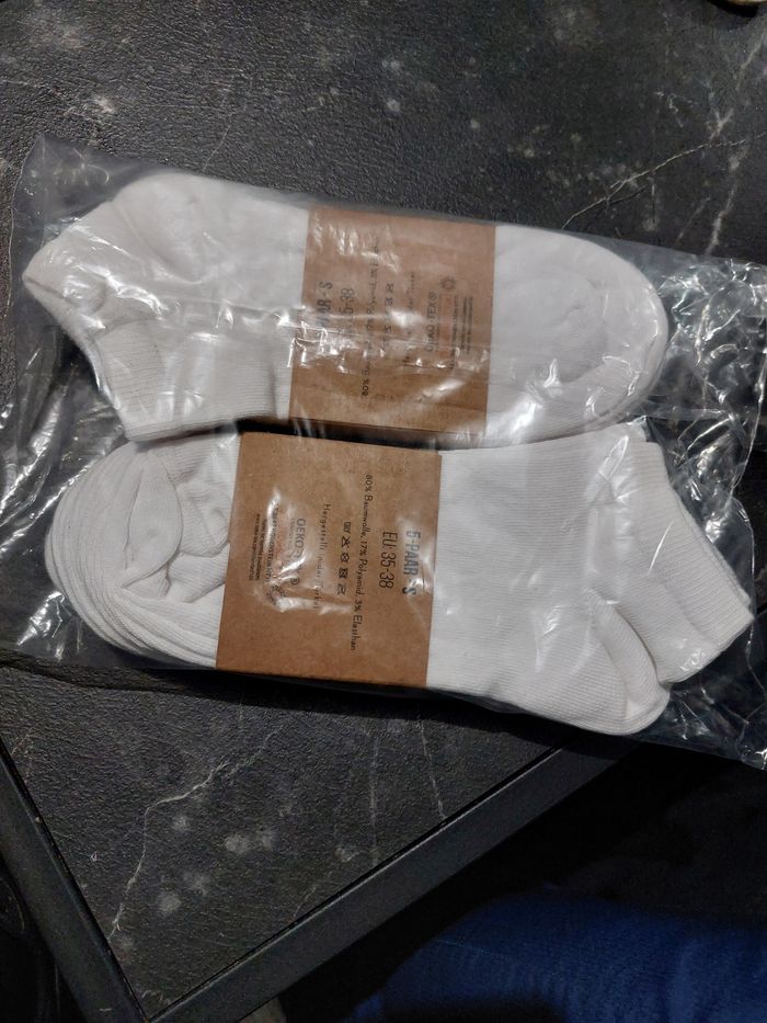 10 paires de chaussettes courtes blanches - photo numéro 3