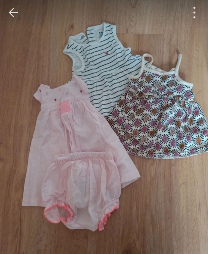 Lot de 10 vêtements bébé fille short robe été - photo numéro 4