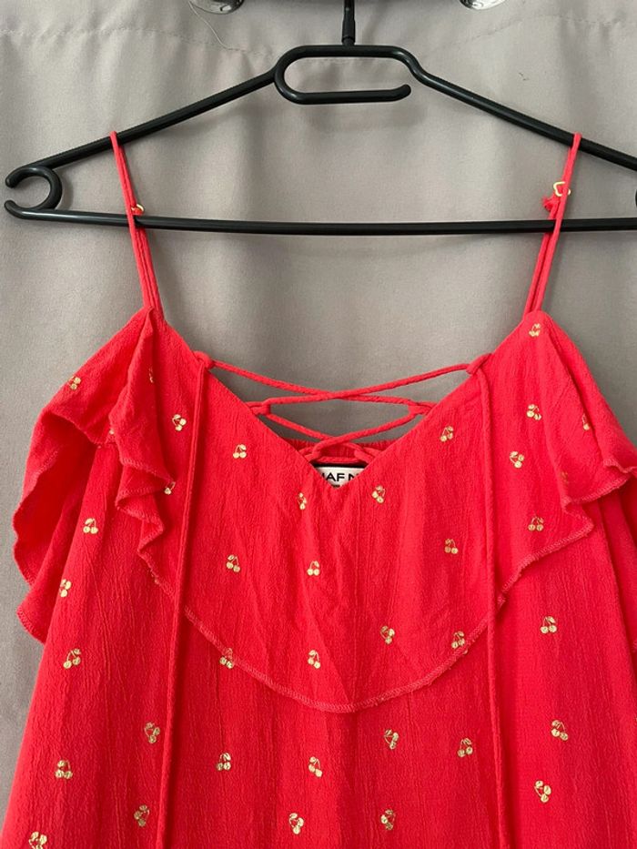 Top à bretelles rouge Naf Naf 34 - photo numéro 2