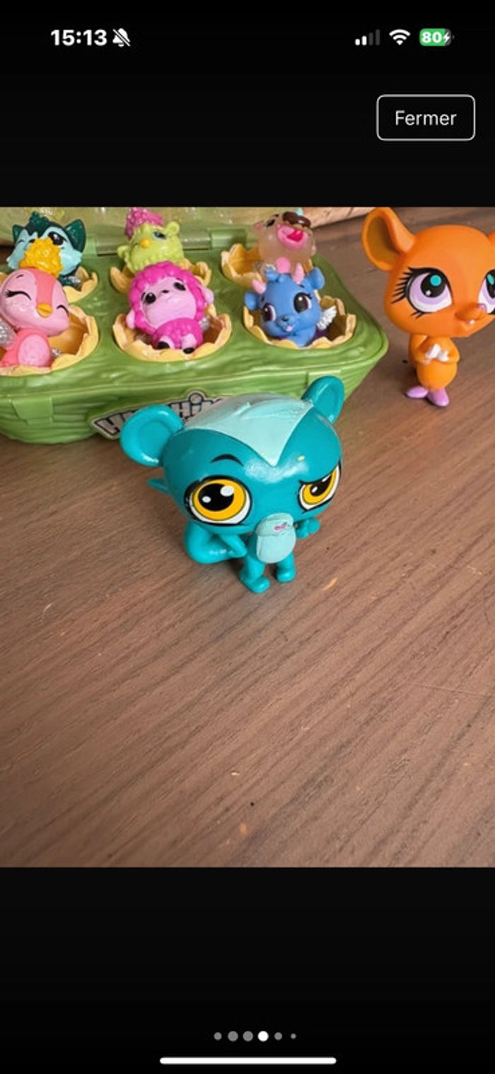Lot hatchimals dans boîte + 3 PetShop - photo numéro 4
