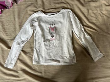 Haut / tee-shirt manches longues chouette / hibou okaidi 4 ans
