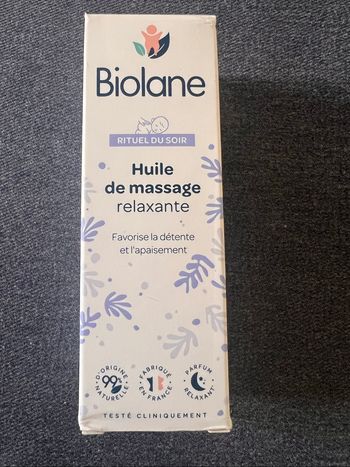 Biolane huile de massage
