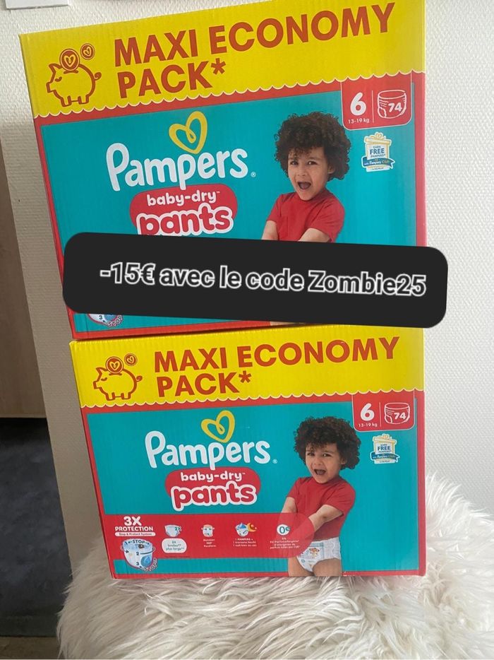 Pampers taille 6 pants