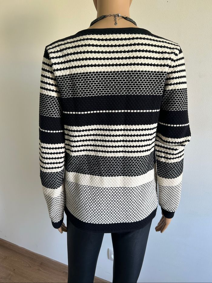 Cardigan beige et noir Only taille XS TBE - photo numéro 5