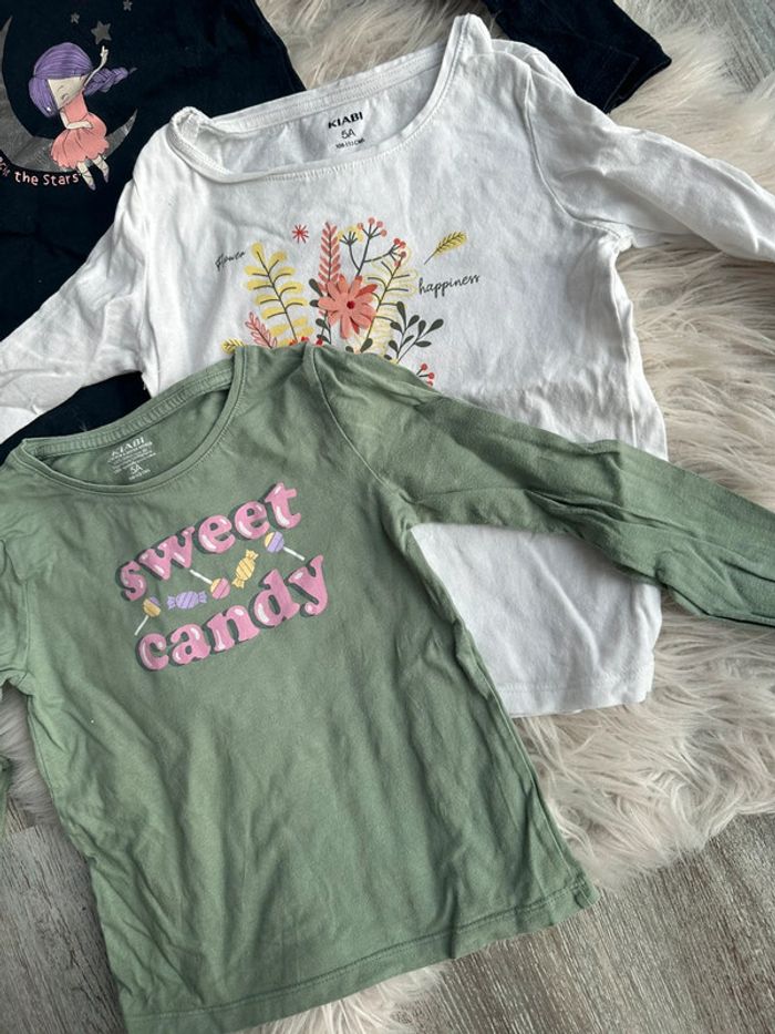 Lot de tee shirt fille 5 ans - photo numéro 2