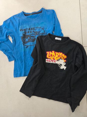 2 T-shirt manches longues 8 ans orchestra exposure