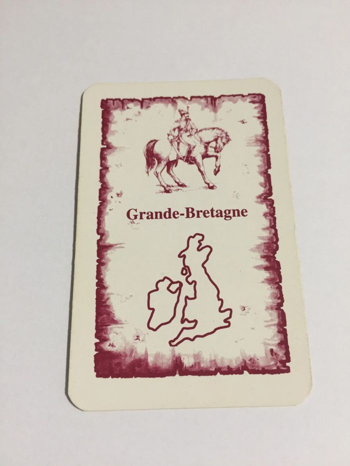 Carte Grande-Bretagne pièce détachée jeu de société Risk la conquête du monde Parker #A54