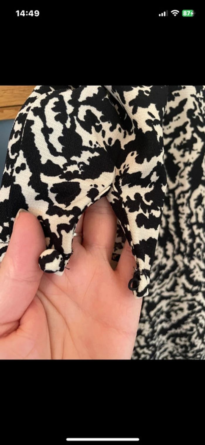 Belle robe imprimé noir et blanc taille S - photo numéro 2