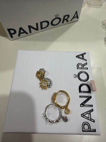 Lot de deux paires des bijoux pandora