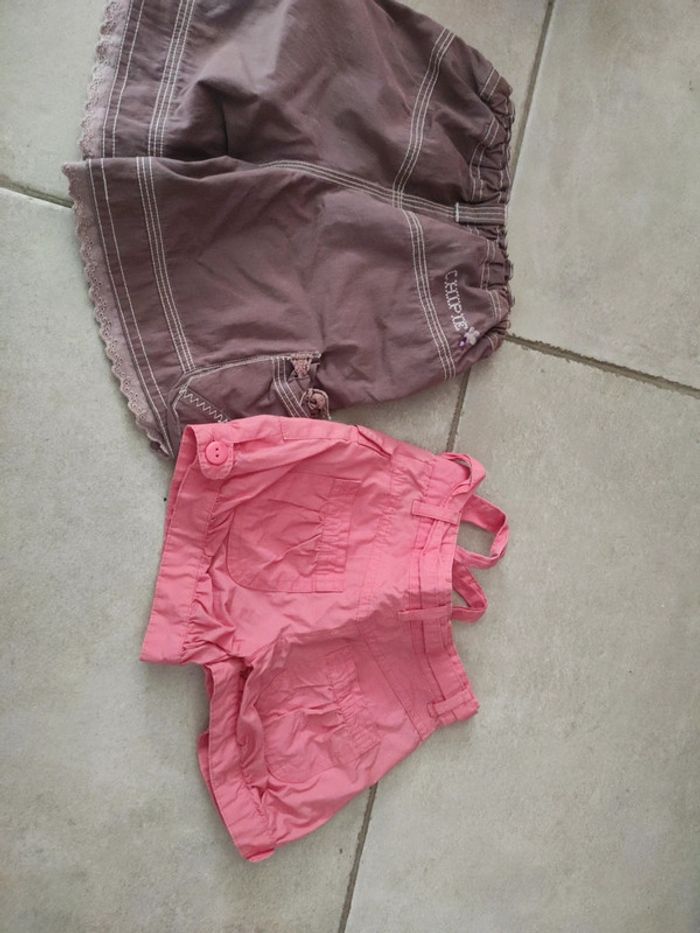 Lot de deux Shorts chipie et Vertbaudet 4 ans - photo numéro 2