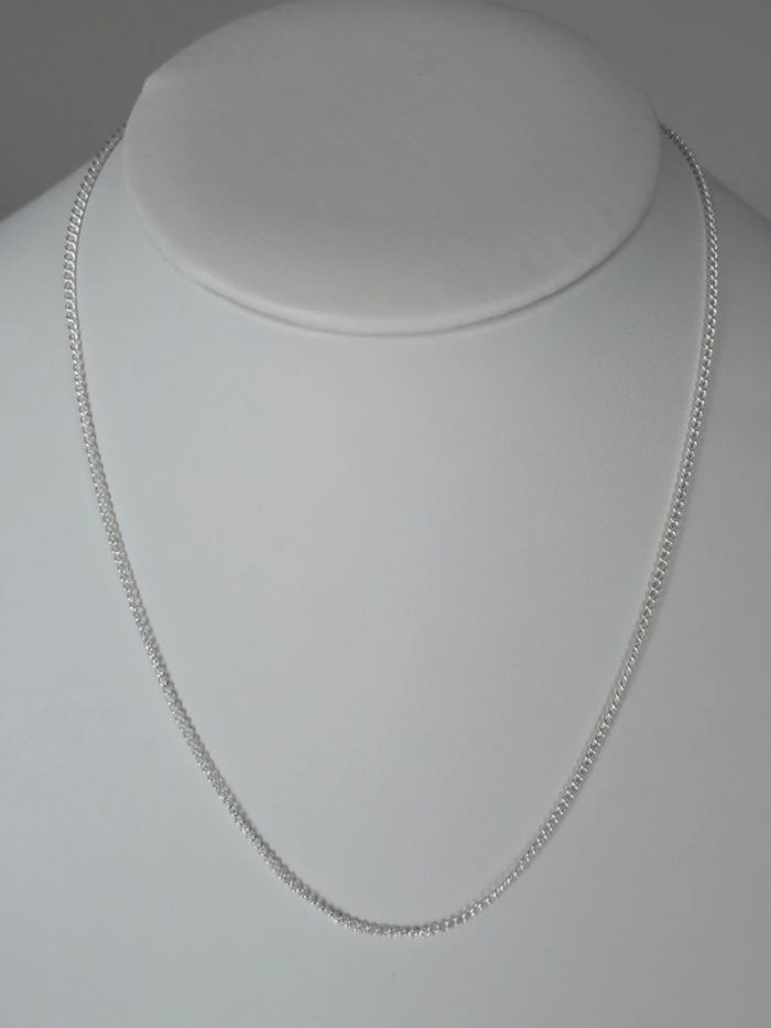 Collier maille gourmette 2mm 40cm - photo numéro 2