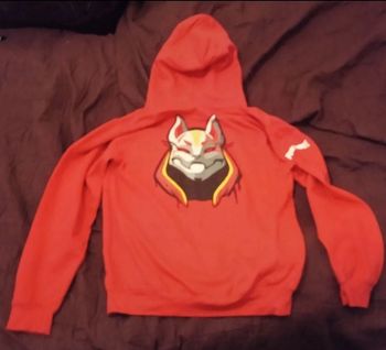 Gilet à capuche fortnite rouge