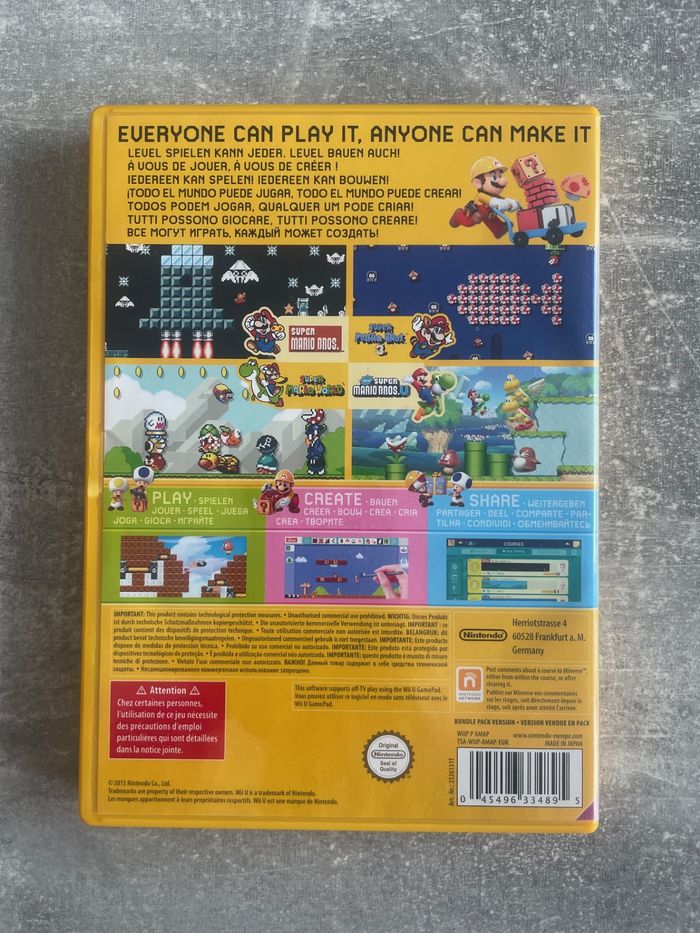 Coffret jeu pour Nintendo Wii U, Super mario maker en français. - photo numéro 5