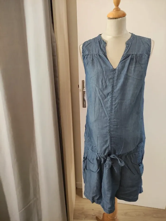 Robe en jean maternité - photo numéro 4