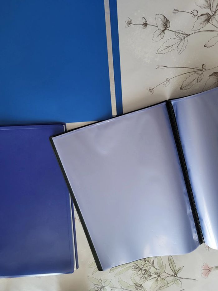 3 porte-revues bleus - photo numéro 4