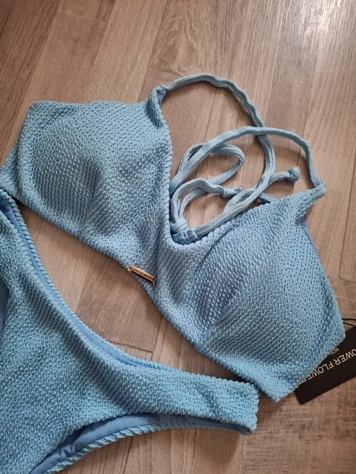 Maillot de bains 2pces bleu sans armatures - photo numéro 3