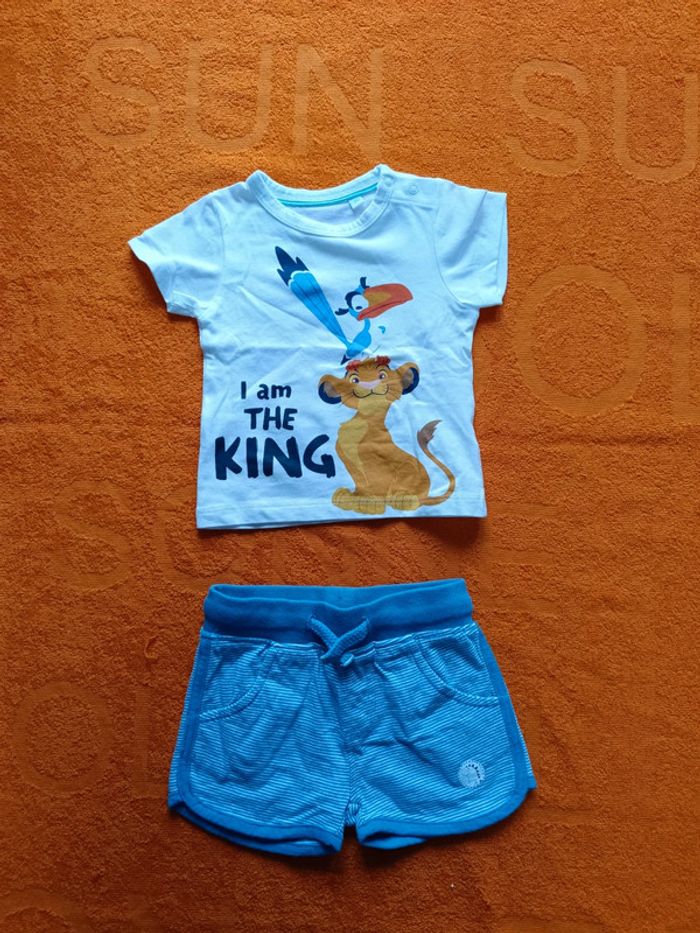Short + tee-shirt 3 mois