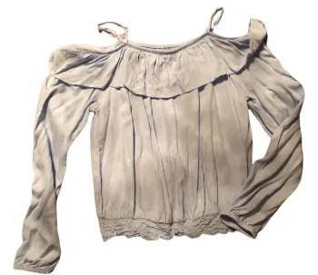 Blouse longues manches bleue ciel