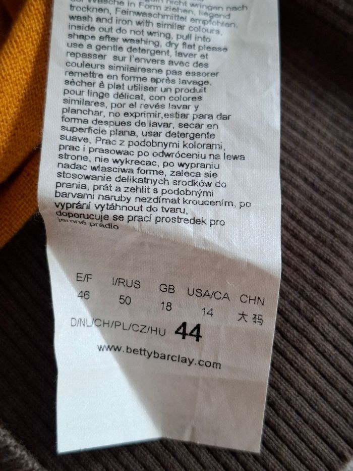 Tunique Betty Barclay t.42-44 quasi neuf, coton/viscose, dimensions disponibles - photo numéro 17