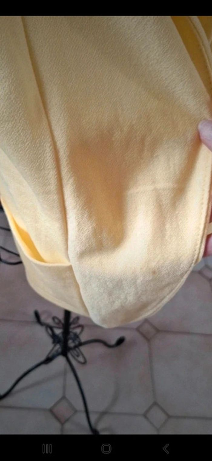 Blazer manches 3/4 jaune pâle 👻 - photo numéro 5