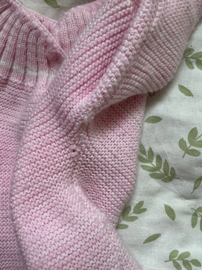 brassière en laine rose 1 mois - photo numéro 4