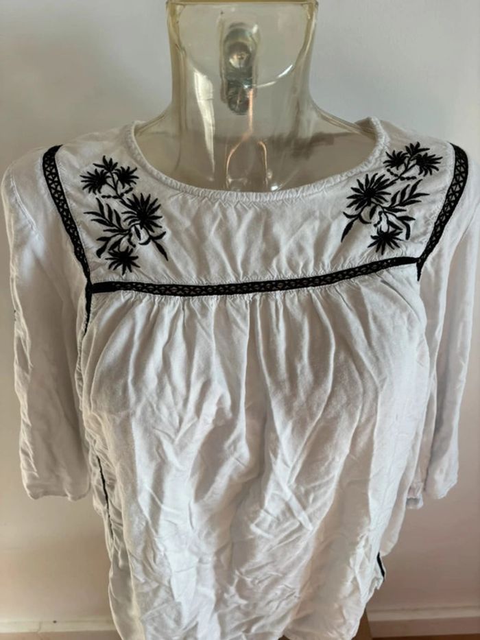 Blouse grain de malice 42 blanc et noir - photo numéro 3