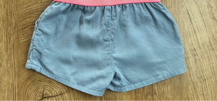 Ensemble/combishort bleu et rose Lulu Castagnette, petite fille 24 mois - photo numéro 4