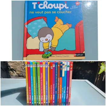 Livre T'choupi : à lire et à écouter, tome 39 : T'choupi ne veut pas se coucher (82)