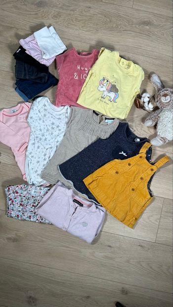 Lot 3 mois Fille Petit bateau Orchestra - Mi saison - 14 pièces