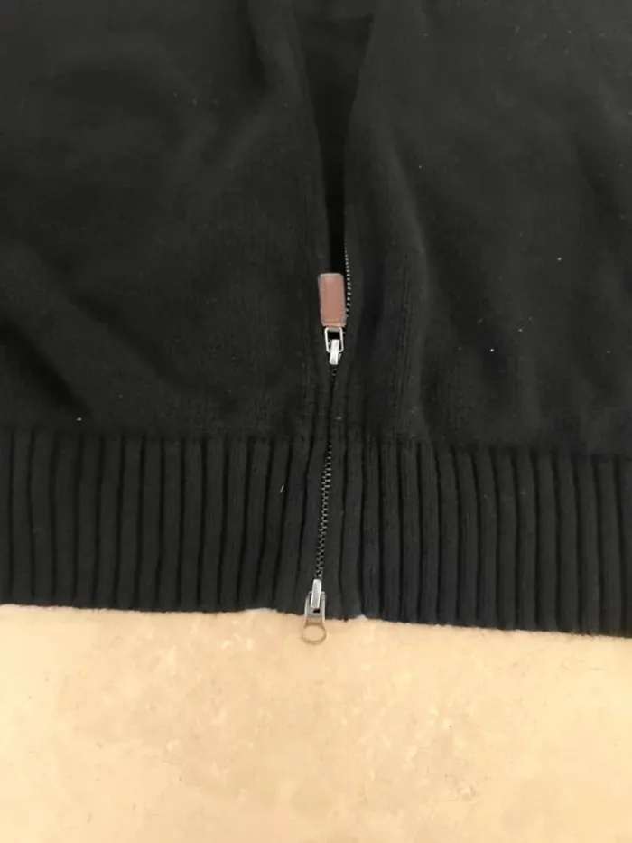 Pull full zip camionneur Polo Ralph Lauren Homme M Noir logo violet - photo numéro 10