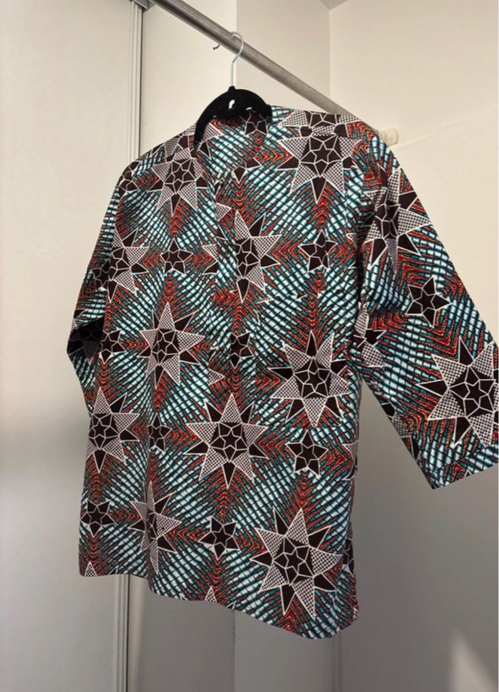 Chemise Africaine 100% coton taille L - photo numéro 2