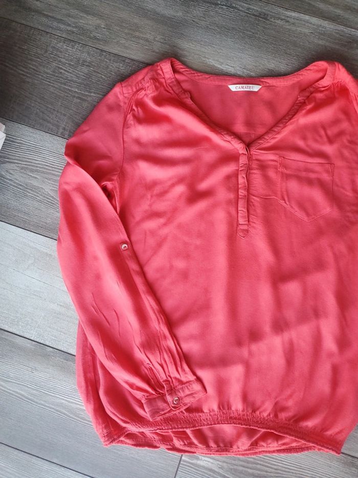 Blouse rose - Camaïeu - taille 36 - photo numéro 3