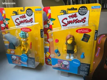 Figurine Playmates Simpsons Mel série 5 + Dolph série 7 WOS