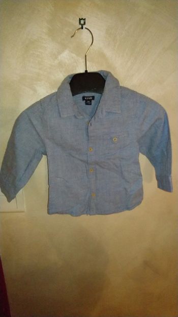 Petite chemise manches longues taille 18 mois