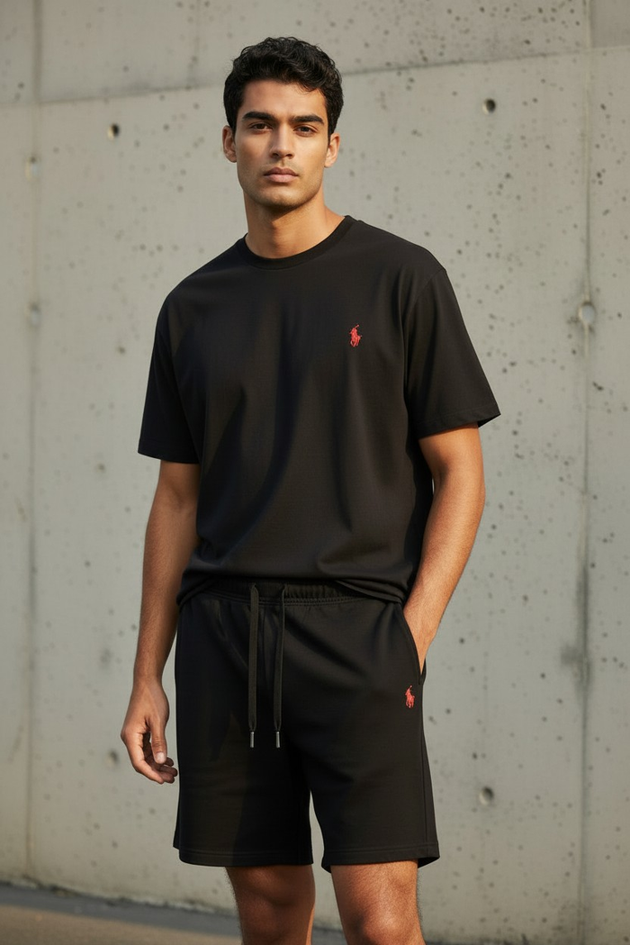 Short pour homme Ralph Lauren - Taille XL - Noir logo brodé rouge - Neuf - photo numéro 4