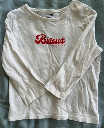 Tee-shirt manches longues Kiabi 18 mois