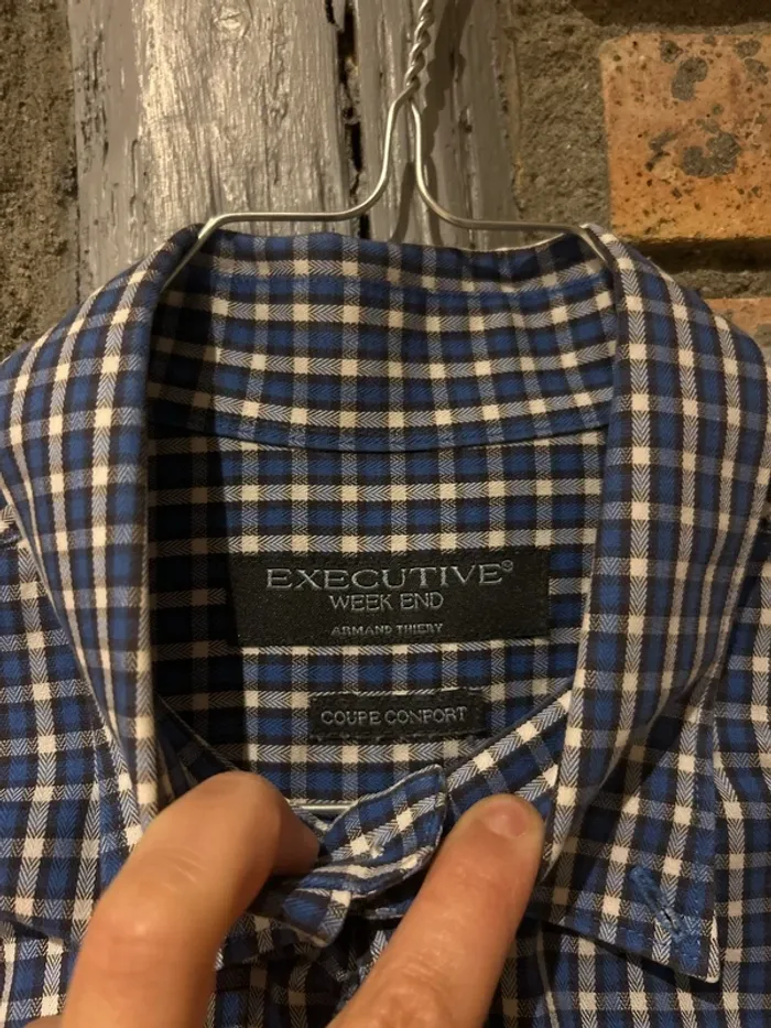 Chemise à carreaux homme, Armand Thierry taille L - photo numéro 2