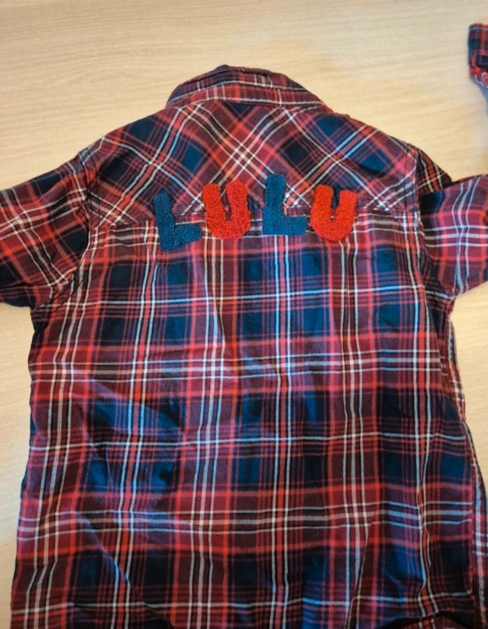 Chemise manches longues garçon lulu castagnettes 4ans - photo numéro 2