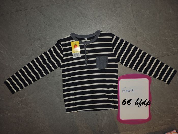 tee shirt taille 6 ans