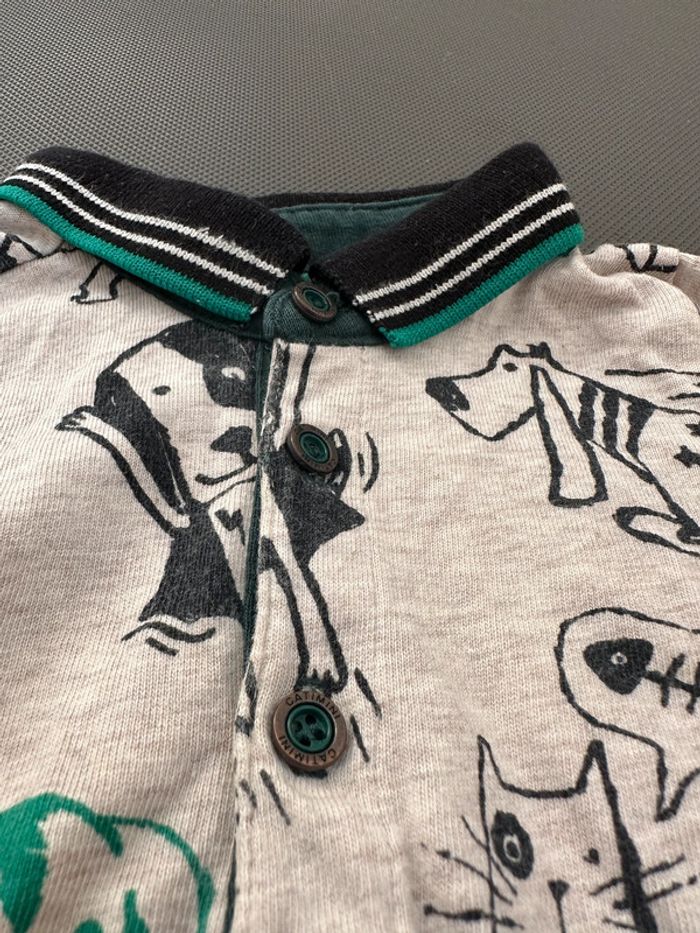 Polo manches longues bebe garçon 6 mois ( marque Catimini). - photo numéro 2