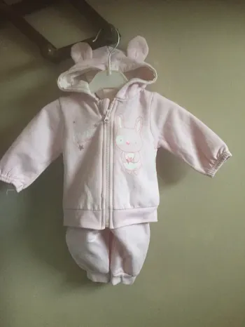 Ensemble molleton rose Kimadi 3M