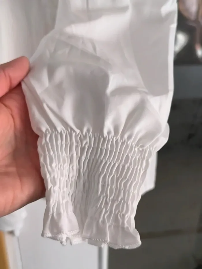Chemise ouverte blanche femme XL - photo numéro 10