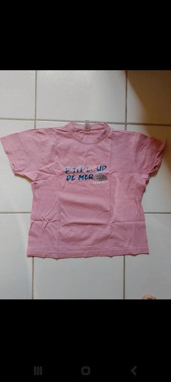 T-shirt fille rose Granville
