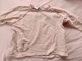 Pull léger fille Zara rose 110 cm