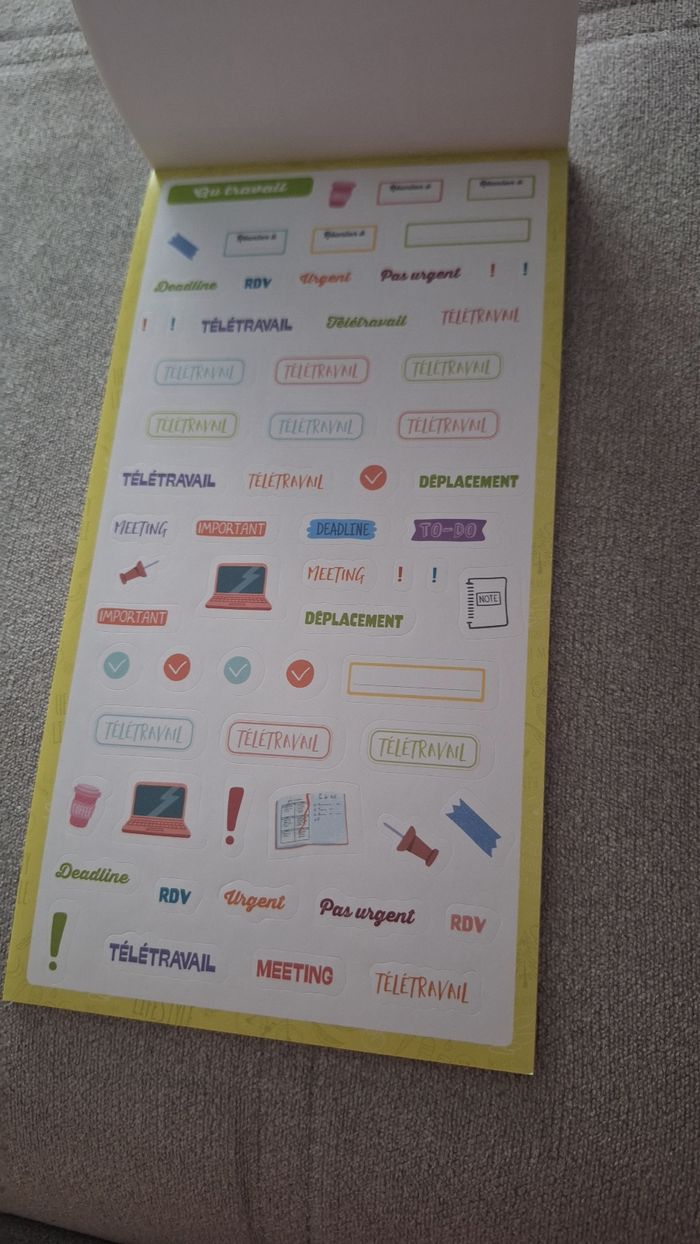Bloc de 600 stickers pour agenda et calendriers - photo numéro 3