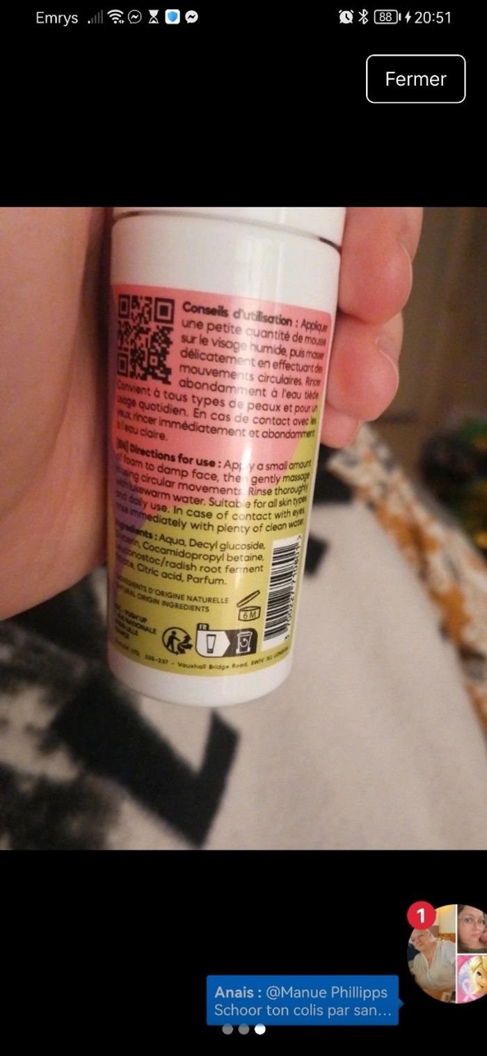 Mousse nettoyante visage neuve Push'up 40ml - photo numéro 3