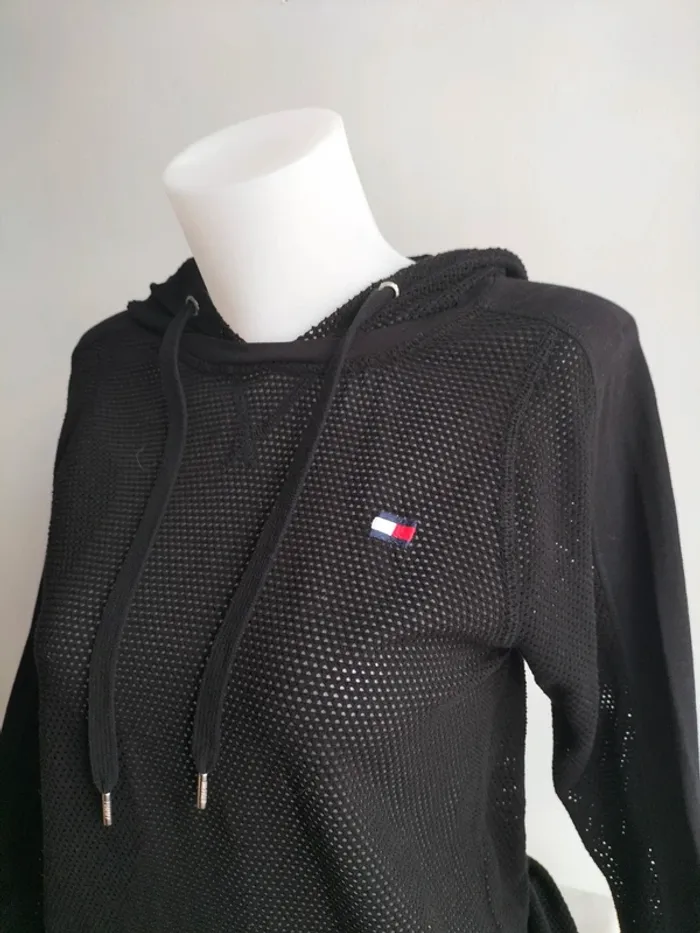 Pull/Sweet a Capuche Femmes Maille Transparente - Tommy Hilfiger - Taille S - photo numéro 2