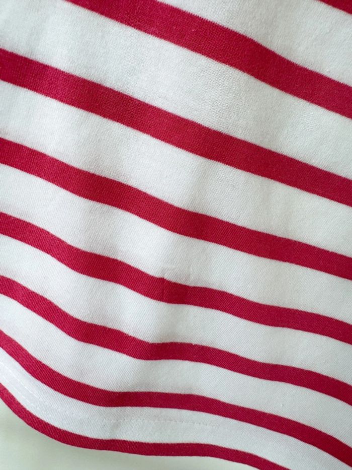 Marinière blanche et rose, fuchsia Hublot Taille 9 mois - photo numéro 3