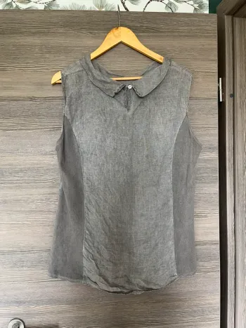 Débardeur XXXL 100% lin fabriqué en Italie vintage
